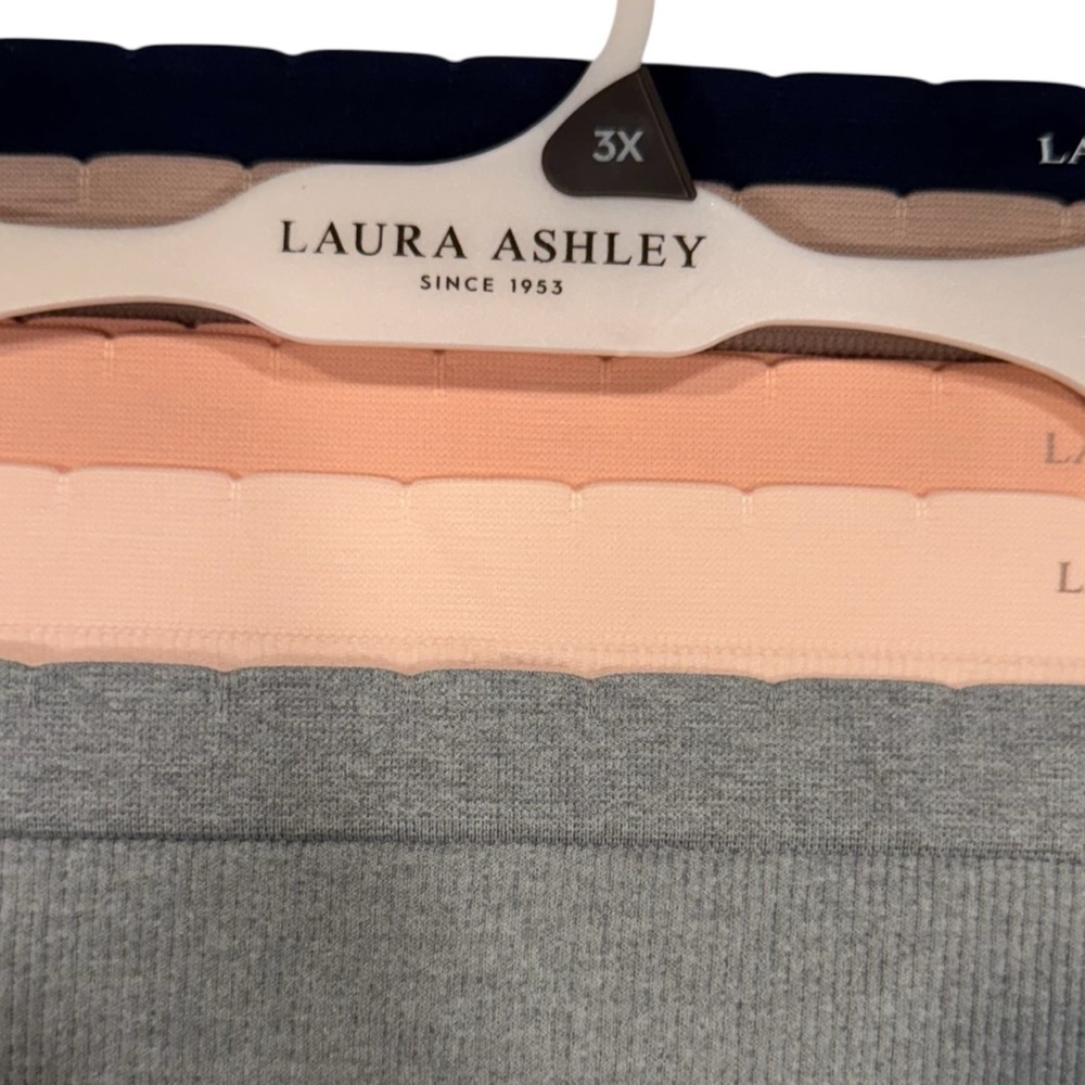 LAURA ASHLEY 5 Pack Stretchy Soft Comfy Scallop Trim Panties NWT 3X - Picture 8 of 11